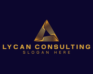 Triangle Pyramid Agency logo design