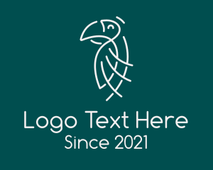 Simple - Simple Happy Parrot logo design