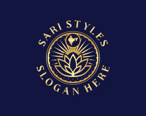 Lotus India Flower logo