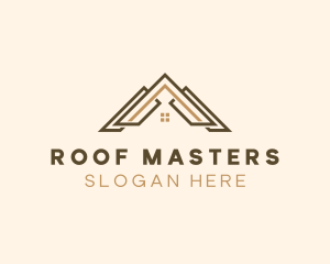 Residential House Roofing logo design