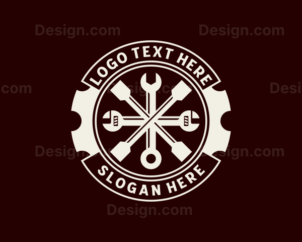 Mechanical Wrench Hardware Logo