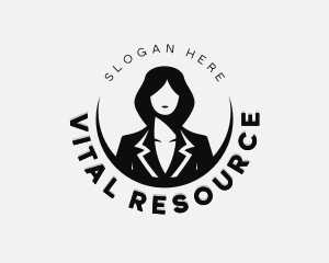 Professional Executive Woman logo design