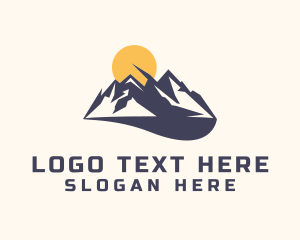 Mountain Hiking Outdoor Travel Logo