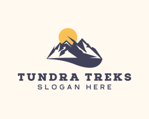 Mountain Hiking Outdoor Travel logo design