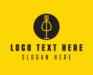 Wine Bar Restaurant Food logo