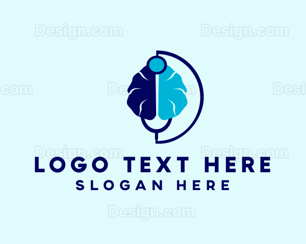 Brain Neurology Doctor Logo