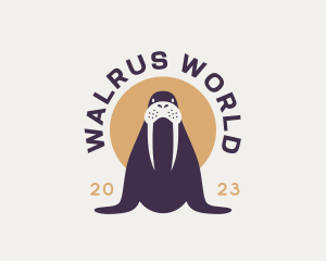 Arctic Walrus Animal logo design