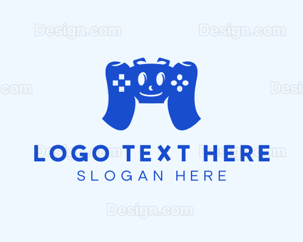 Cartoon Game Controller Logo