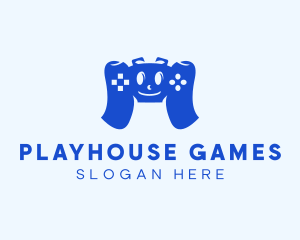 Cartoon Game Controller logo design