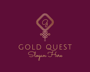 Gold Chinese Lantern logo design