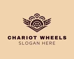 Automotive Wheel Wing logo design