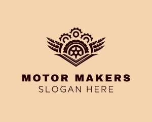 Automotive Wheel Wing Motor logo