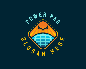 Renewable Solar Power logo design