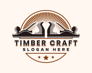 Carpenter Planer Badge logo design