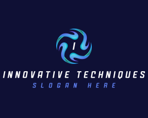 Tech Ai Propeller logo design