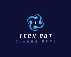 Tech Ai Propeller logo design