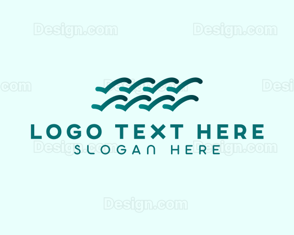 Water Wave Pattern Logo