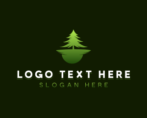 Nature Pine Tree Forest  logo