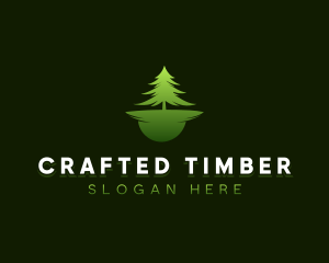 Nature Pine Tree Forest  logo design