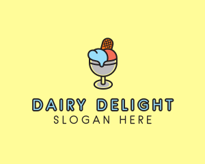 Ice Cream Dessert logo design