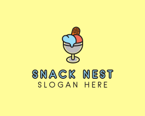 Ice Cream Dessert logo design