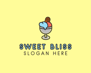 Ice Cream Dessert logo design