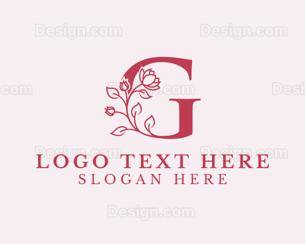 Beauty Flower Letter G Logo