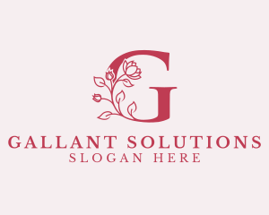 Beauty Flower Letter G logo design