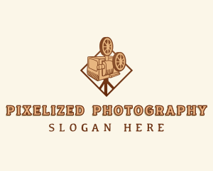 Retro Filming Camera logo design