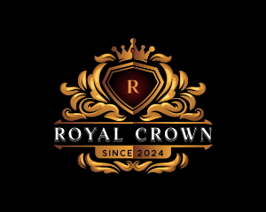 Shield Crest Crown logo design