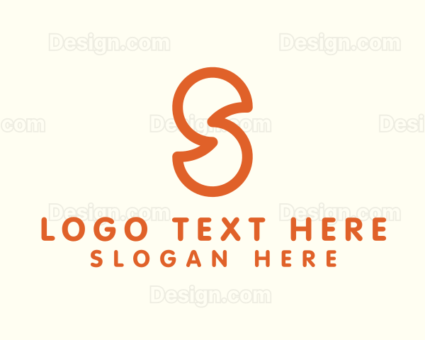 Outline Letter S Company Firm Logo