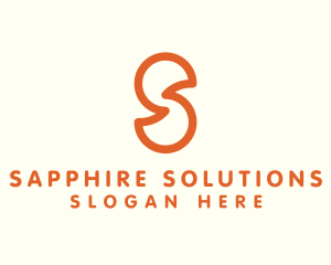 Outline Letter S Company Firm logo design