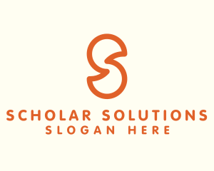 Outline Letter S Company Firm logo design