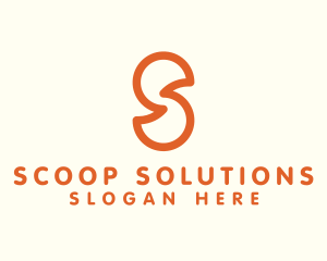 Outline Letter S Company Firm logo design