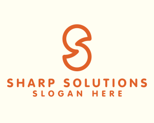 Outline Letter S Company Firm logo design