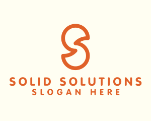 Outline Letter S Company Firm logo design