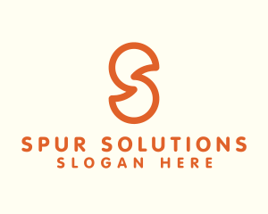 Outline Letter S Company Firm logo design