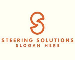 Outline Letter S Company Firm logo design