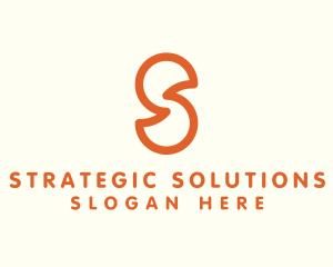 Outline Letter S Company Firm logo design