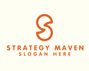 Outline Letter S Company Firm logo design