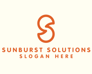 Outline Letter S Company Firm logo design