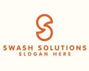 Outline Letter S Company Firm logo design