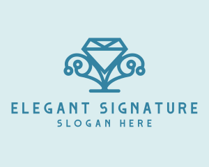 Elegant Diamond Boutique logo design