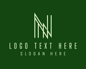 Minimalist Business Firm Letter N logo design
