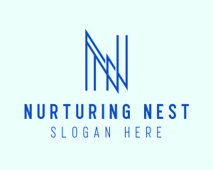 Minimalist Business Firm Letter N logo design