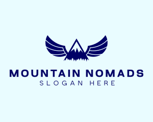 Outdoors Mountain Peak logo design