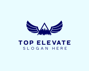 Outdoors Mountain Peak logo design