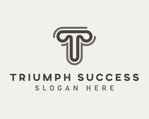 Generic Brand Company Letter T logo design