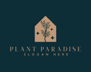 Botanical Garden House Tree logo