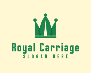 Royal Leaf Crown logo design